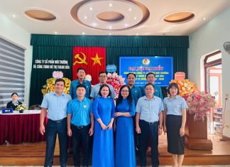 ĐẠI HỘI CÔNG ĐOÀN CÔNG TY CP MÔI TRƯỜNG VÀ CÔNG TRÌNH ĐÔ THỊ THANH HÓA LẦN THỨ XV: ĐOÀN KẾT – ĐỔI MỚI – PHÁT TRIỂN